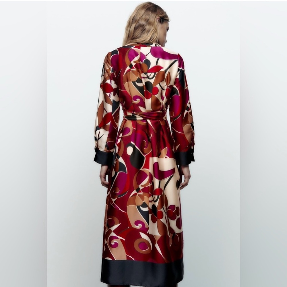 Zara printed shirt dress - Picture 2 of 5